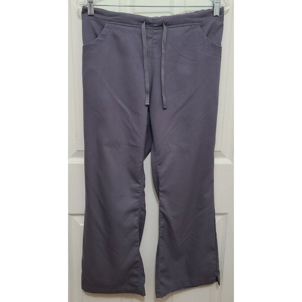 Carhartt Women's Scrubs Pants Workflex 3 Pocket Flare Gray Sz Petite S C51202P